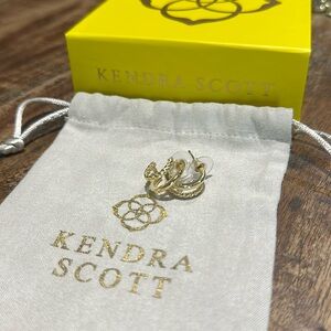 Kendra Scott Gold Double Hoop Huggie Earrings